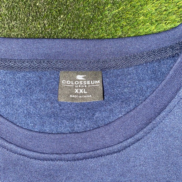 Men's Colosseum Penn State Nittany Lions Fleece Crewneck Sweatshirt Nvy Size XXL - Picture 3 of 4